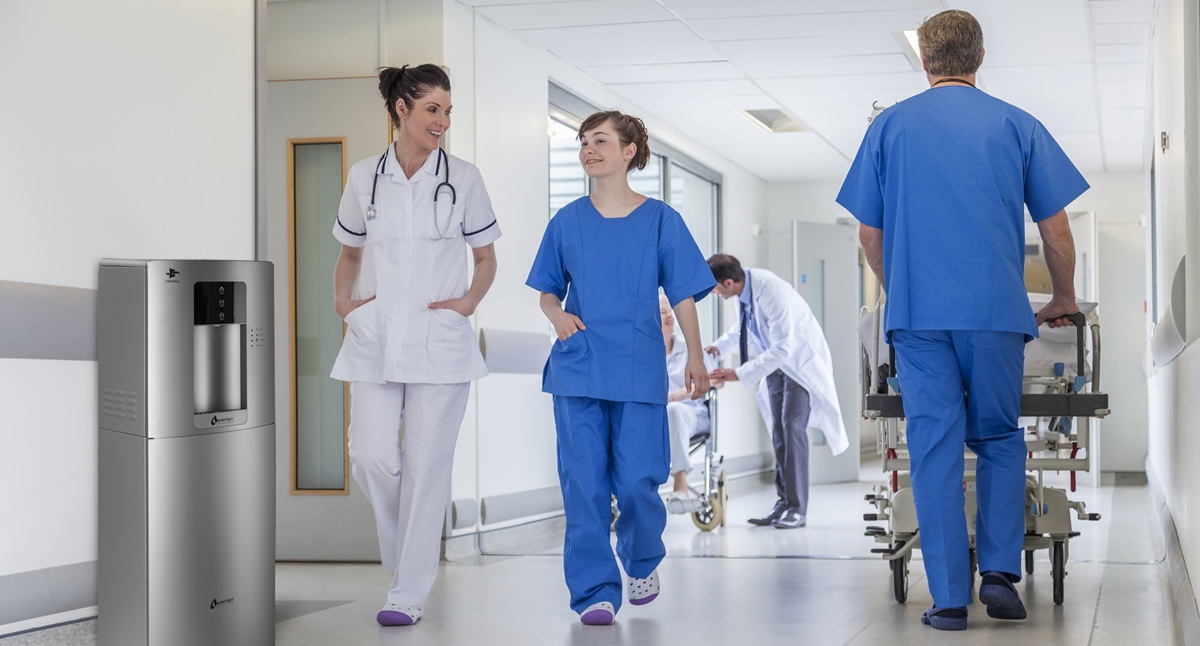 dystrybutor wody do szpitala